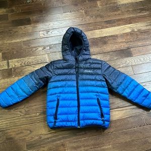 Eddie Bauer Boy's 10/12 Long Sleeve Hooded Winter Jacket Puffer Spring Fall Coat